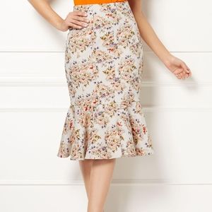 NY & Co Eva Mendes - Paula Jacquard Floral Skirt